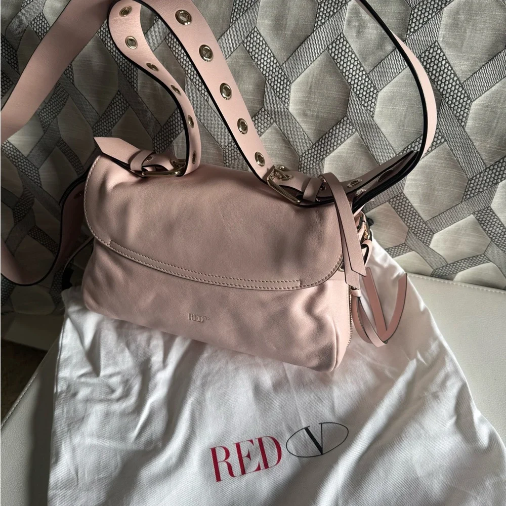 Red Pink Crossbody Bag with Adjustable Strap - Picture 2 of 11